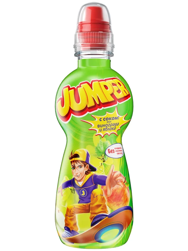 Напиток сокосодержащий JUMPER виноград и яблоко 0.33 л
