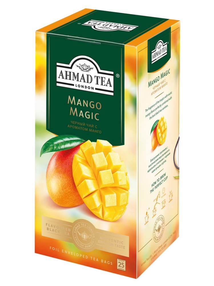 Чай черный AHMAD TEA "Mango magic" 25х1,5г