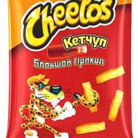 Кукурузные палочки CHEETOS "Большой прикол" кетчуп 85 г