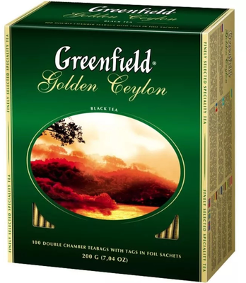 Чай черный GREENFIELD "Golden Ceylon" 100х2г
