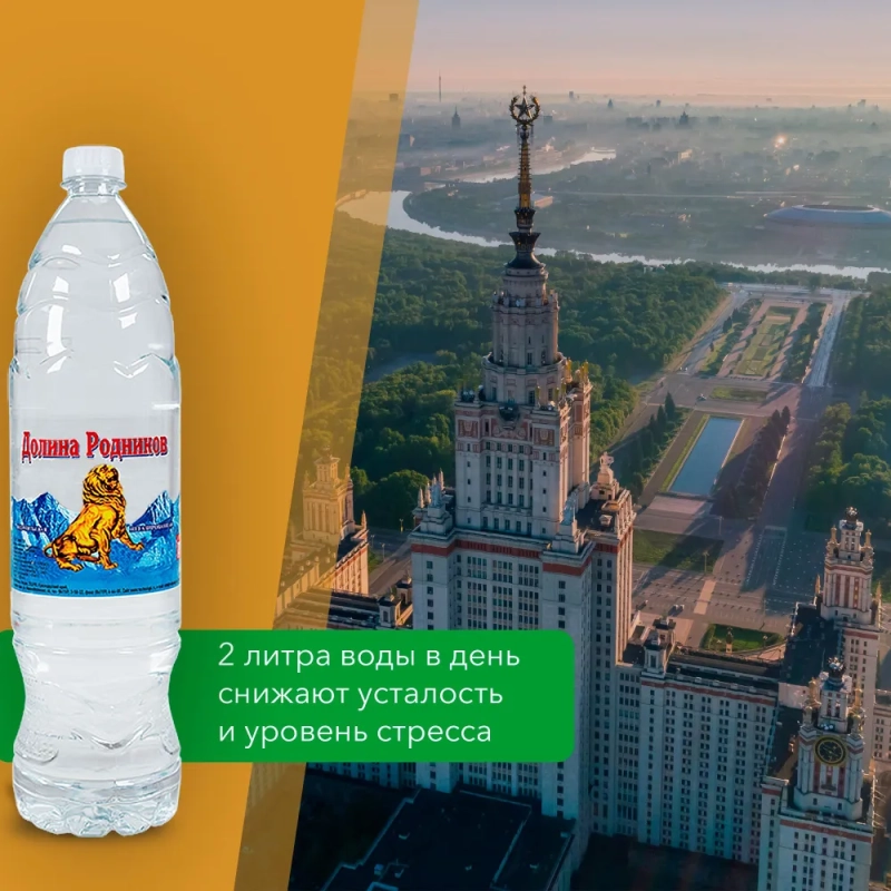 Вода питьевая РУЧЕЕК "Долина родников" газированная 1.5 л