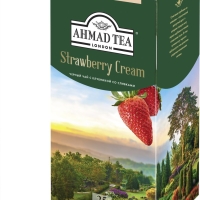 Чай черный AHMAD TEA "Strawberry Cream" 25х1,5г
