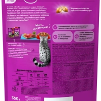 WHISKAS подушечки для стерилизованных кошек и котов с говядиной 350 г