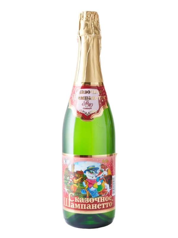 Напиток Напиток "Сказочное Шампанетто" детское шампанское Дюшес сильногазированный 0.75 л