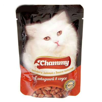 CHAMMY с говядиной в соусе 85 г CHAMMY с говядиной в соусе 85 г