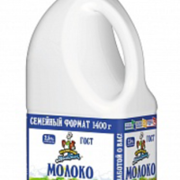 Молоко КУБАНСКИЙ МОЛОЧНИК пастеризованное  л 2,5% 1,4л канистра