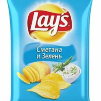 Чипсы LAYS сметана и зелень 37 г