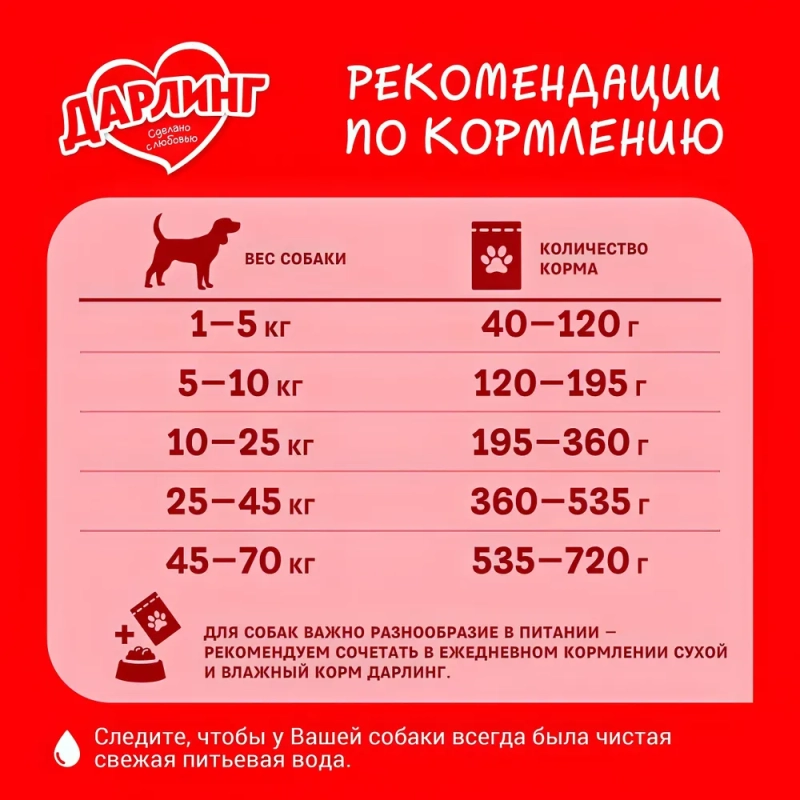 PURINA PURINA "Дарлинг" с мясом и овощами 500 г