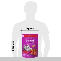 WHISKAS подушечки паштет с говядиной 350 г