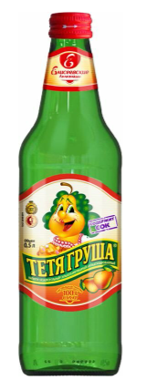 Напиток ЕЛИСЕЕВСКИЕ ЛИМОНАДЫ "Тетя Груша" сильногазированный 0.5 л с/б