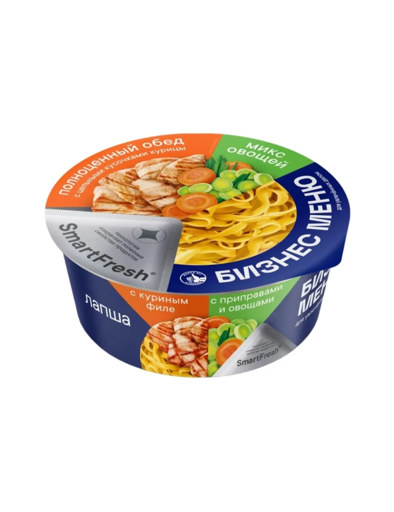 Лапша БИЗНЕС МЕНЮ с куриным филе с приправами и овощами 110 г