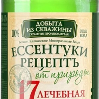 Вода минеральная РЕЦЕПТЪ ОТ ПРИРОДЫ "Ессентуки №17" лечебная газированная 0,45 л