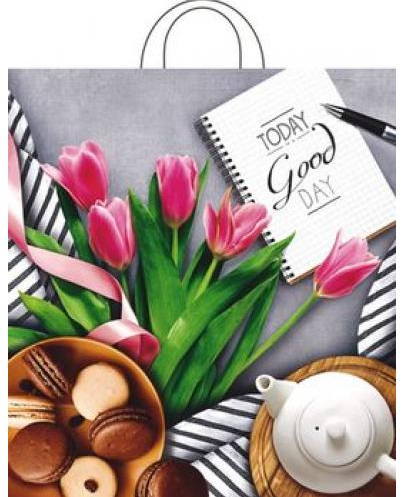 Пакет "Завтрак" полиэтиленовый с петлевой ручкой 38х42 см