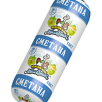 Сметана КУБАНСКИЙ МОЛОЧНИК 20% 180 г батон