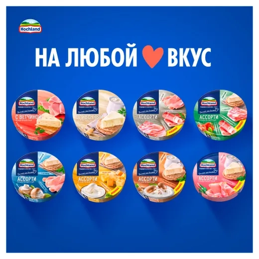 Сыр HOCHLAND "Ассорти синее" плавленый 140 г 50%