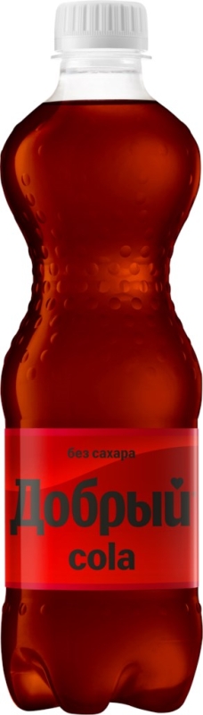 Напиток ДОБРЫЙ Напиток ДОБРЫЙ "Кола без сахара" сильногазированный 1 л