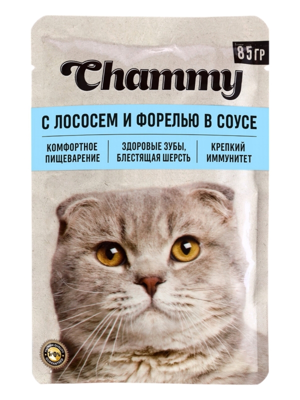 CHAMMY лосось и форель в соусе 85 г CHAMMY лосось и форель в соусе 85 г
