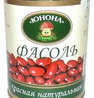 Фасоль ЮНОНА красная натуральная 360 г