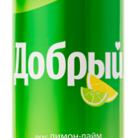 Напиток ДОБРЫЙ "Лимон-лайм" сильногазированный 0.33 л ж/б