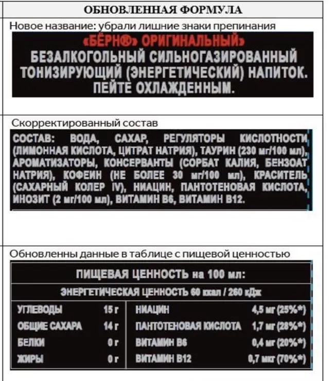 Берн оригинал Напиток энергетический  0.449 ж/б