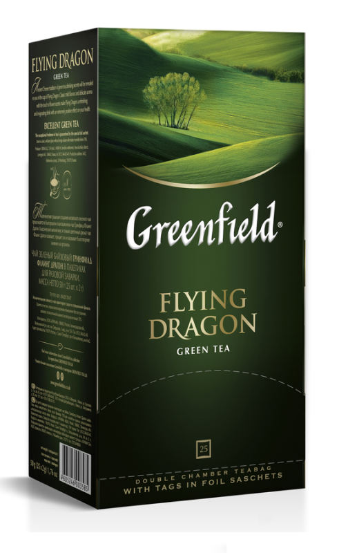 Чай зеленый GREENFIELD "Flying Dragon" 25х2г