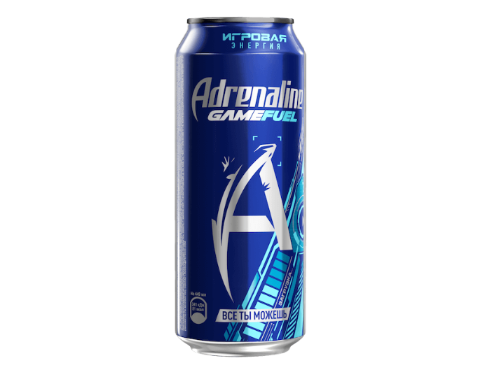 Напиток энергетический ADRENALINE Rush "Game Fuel" игровая энергия 0.5 л