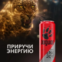Ягуар Культ напиток энергетический ягодный вкус 0.45 л ж/б