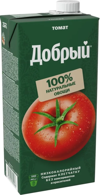 Сок ДОБРЫЙ томатный с сахаром и солью 2 л