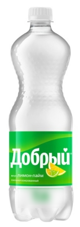 Напиток ДОБРЫЙ "Лимон-лайм" сильногазированный 1 л