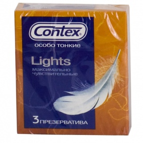 Презервативы Contex Lights особо тонкие уп.3
