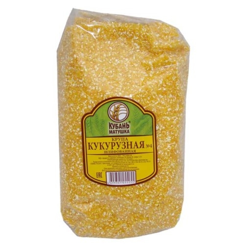 Крупа КУБАНЬ МАТУШКА кукурузная №4 шлифованная 800 г
