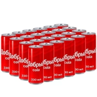 Напиток ДОБРЫЙ "Кола" сильногазированный 0.33 л ж/б