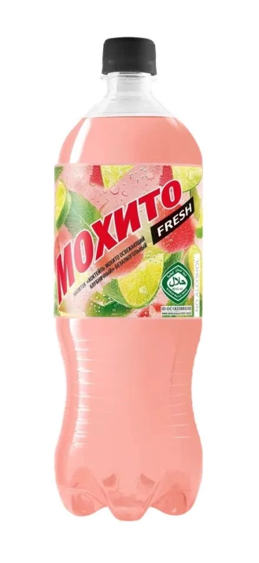 Напиток "Мохито fresh" клубничный среднегазированный 1 л