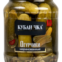 Кубаночка Огурцы маринованные целые ТМ Кубаночка ж/б 2,8 кг ( ЭУ)