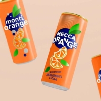 Напиток MECCA "Orange" сильногазированный 0.45 л