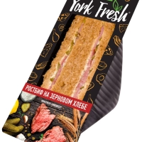 Сэндвич с ростбифом на зерновом хлебе зам.Йорк фреш 150гр
