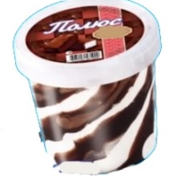 Мороженое СЛАВИЦА "Полюс" ванильное с шоколадным топпингом 280 г