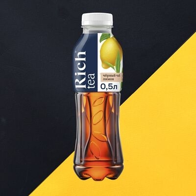 Холодный чай RICH черный с лимоном 0.5 л Холодный чай RICH черный с лимоном 0.5 л