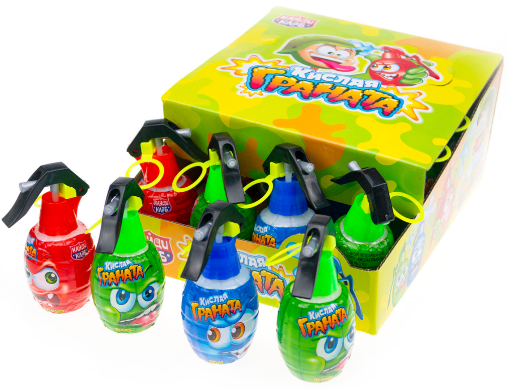 Жидкая конфета КАНДИ КЛАБ "Кислая Граната" спрей ассорти 50 мл