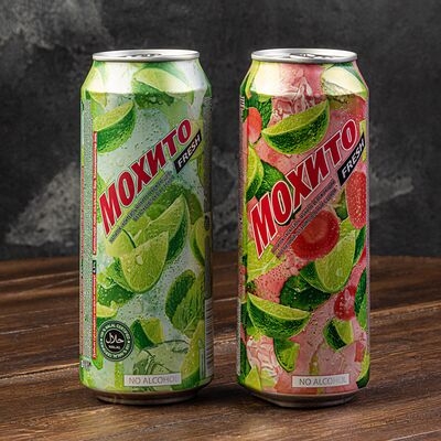 Напиток Мохито клубника /лайм 0,45л ж/б