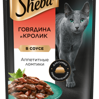 SHEBA "Pleasure" ломтики из говядины и кролика 75 г