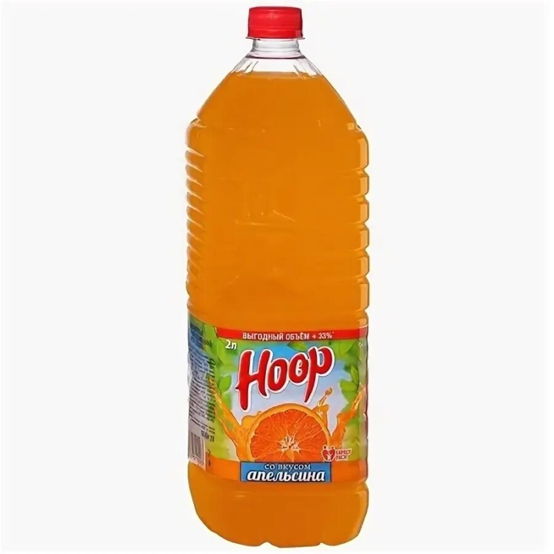Напиток сокосодержащий НООР со вкусом апельсина 2 л