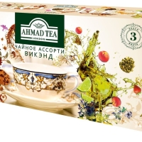 Чайный набор AHMAD TEA "Weekend Collection" 3 вкуса, в пирамидках 60х1,8г