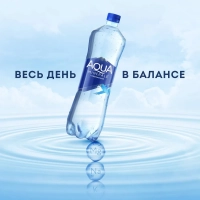 Вода питьевая AQUA MINERALE газированная 1 л