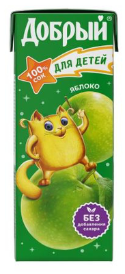 Сок ДОБРЫЙ "Яблоко" 0,2л