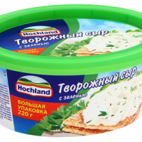 Сыр HOCHLAND творожный с зеленью 220 г 60%