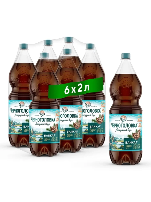Напиток НАПИТКИ ИЗ ЧЕРНОГОЛОВКИ "Байкал" сильногазированный 2 л