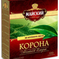 Чай черный МАЙСКИЙ "Корона Российской Империи" 100х2г