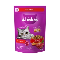 WHISKAS подушечки паштет с говядиной 350 г