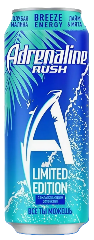 Напиток энергетический ADRENALINE Rush Breeze Energy 0.449 л
